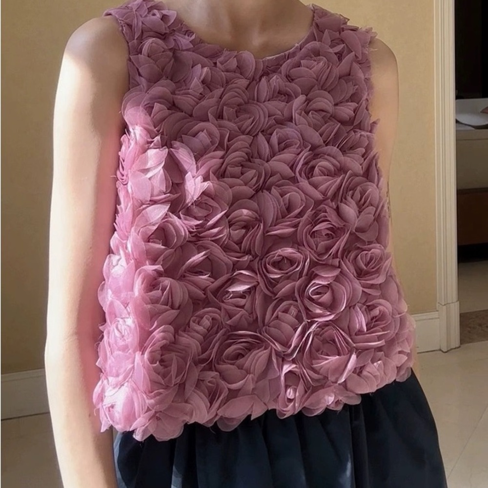 Local designers 3D floral Top